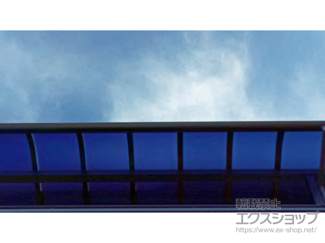 大阪府大阪市ののバルコニー・ベランダ屋根 プレシオステラス R型 1500 屋根タイプ 単体 積雪〜50cm対応 施工例