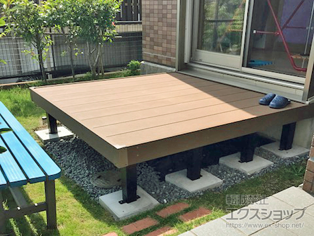 福岡県福岡市ののウッドデッキ リウッドデッキ 200 施工例