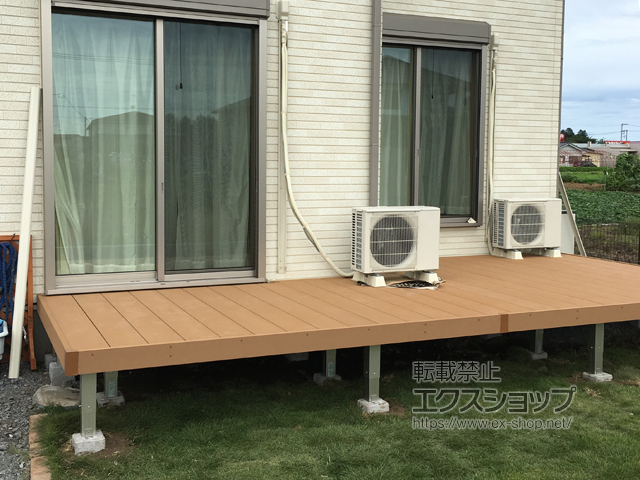 茨城県小美玉市ののウッドデッキ リウッドデッキ 200 施工例