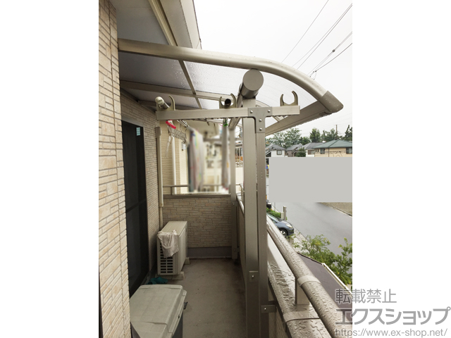 埼玉県朝霞市ののバルコニー・ベランダ屋根 ヴェクターテラス R型 屋根タイプ 単体 積雪〜20cm対応 施工例