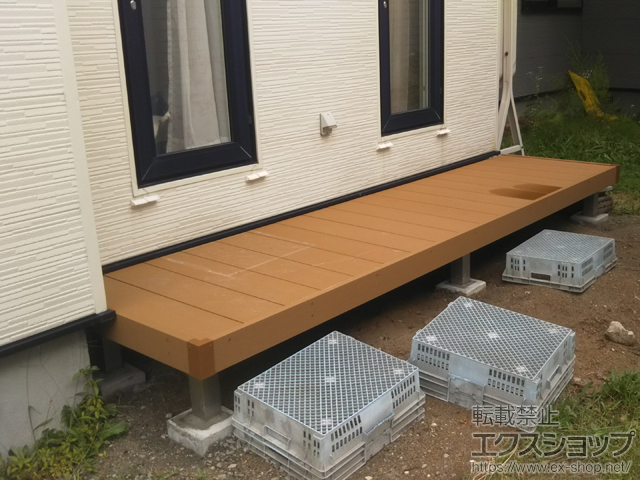 北海道札幌市ののウッドデッキ リウッドデッキ 200 施工例