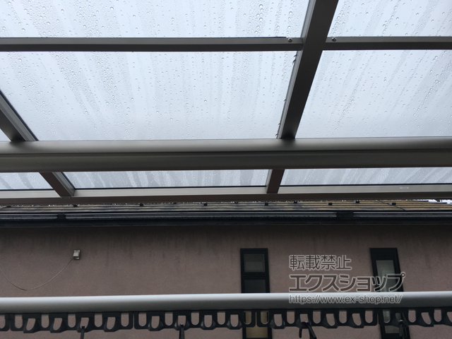 岐阜県各務原市ののバルコニー・ベランダ屋根 プレシオステラス F型 屋根タイプ 単体 積雪〜20cm対応 施工例