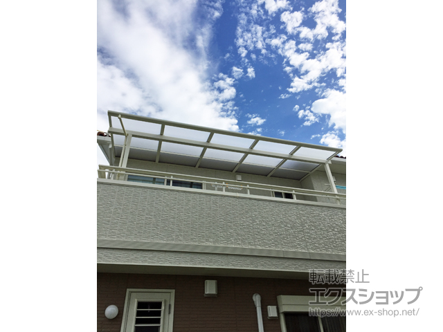 ののバルコニー・ベランダ屋根 スピーネ F型 屋根タイプ 単体 積雪〜20cm対応 施工例