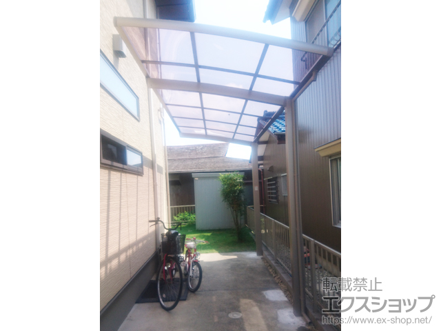 愛知県一宮市ののサイクルポート・駐輪場 ネスカRミニ (ラウンドスタイル) 積雪〜20cm対応 施工例