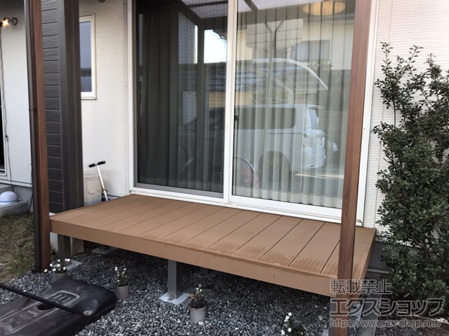 熊本県菊池郡菊陽町ののウッドデッキ リウッドデッキ 200 施工例