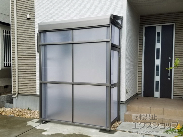 千葉県習志野市ののストックヤード スピーネストックヤードF型 パネルタイプ ヤード仕様 積雪〜20cm対応 施工例