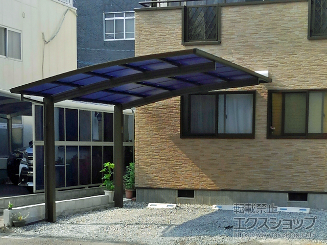 岡山県岡山市ののカーポート レイナポートグラン　積雪〜20cm対応 施工例