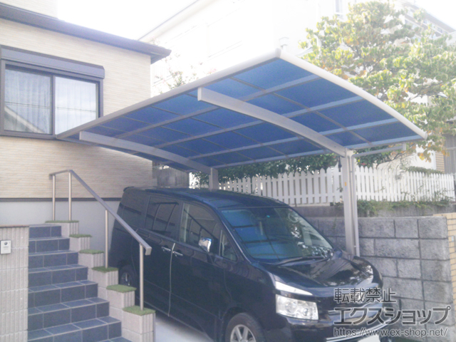 兵庫県神戸市ののバルコニー・ベランダ屋根 プレシオステラス R型 屋根タイプ 単体 積雪〜20cm対応 施工例