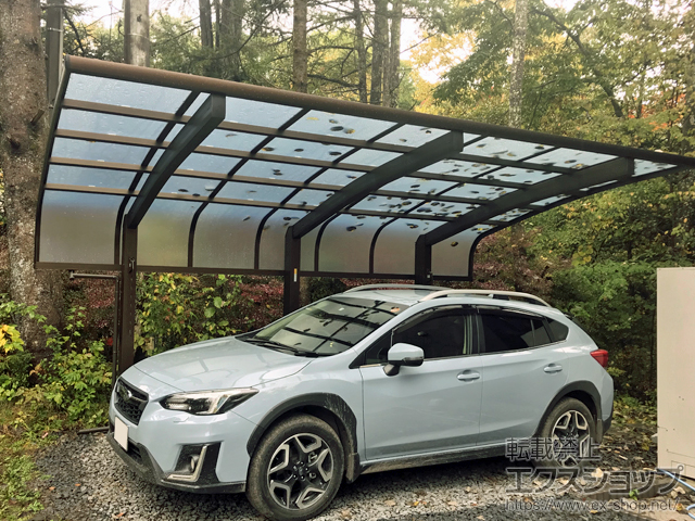 長野県北佐久郡軽井沢町ののカーポート レイナキャップポートグラン50　積雪〜50cm対応 施工例