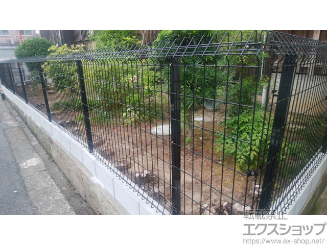 奈良県北葛城郡王寺町ののフェンス・柵 メッシュフェンスG10-R 施工例