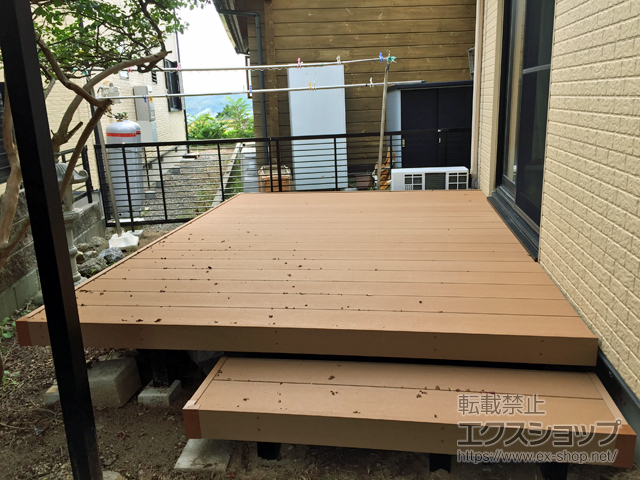 愛知県西尾市ののウッドデッキ リウッドデッキ 200 施工例