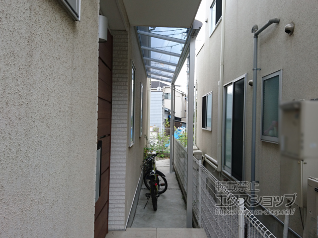 東京都世田谷区ののテラス屋根 ヴェクターテラス F型 テラスタイプ 単体 積雪〜20cm対応 施工例