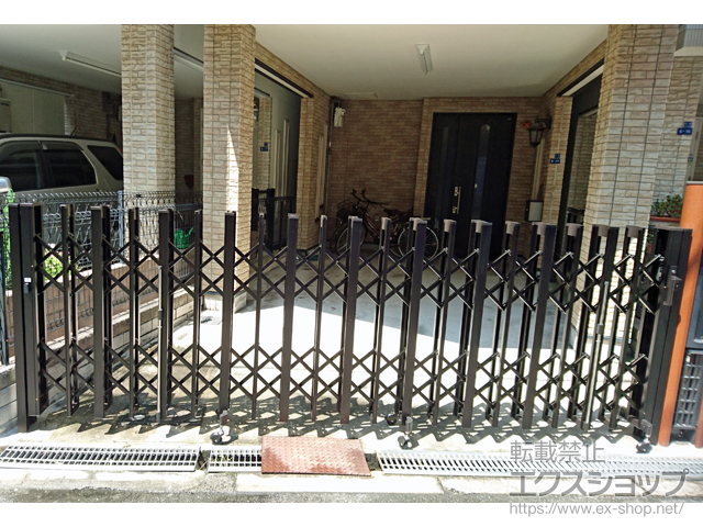 大阪府大阪市ののカーゲート アルシャインII HW型Aタイプ ノンレール 片開き 400S 施工例
