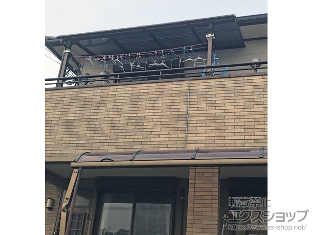 佐賀県多久市ののバルコニー・ベランダ屋根 プレシオステラス R型 屋根タイプ 単体 積雪〜20cm対応 施工例