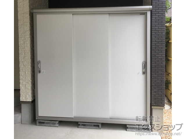 滋賀県守山市のの物置・屋外倉庫 エスモ 一般型  ESE-1909A-PW 施工例