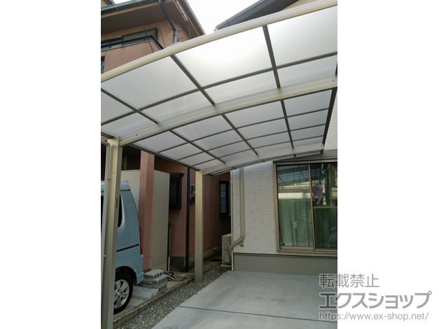 大阪府羽曳野市ののカーポート プレシオスポート 積雪〜20cm対応 施工例