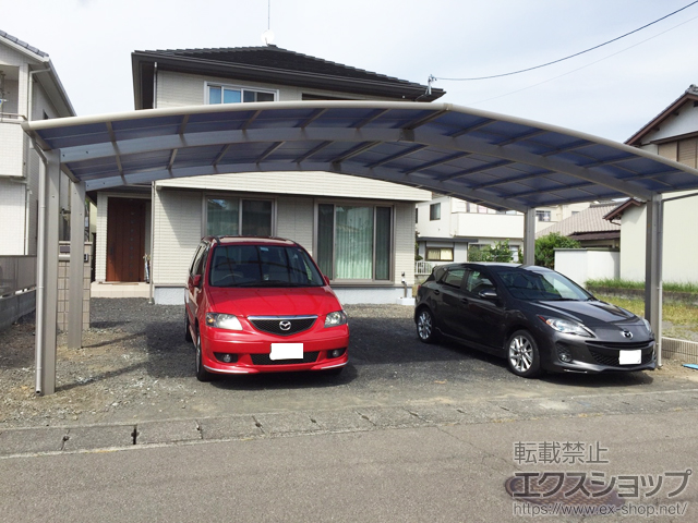 静岡県藤枝市ののカーポート レイナトリプルポートグラン　積雪〜20cm対応 施工例