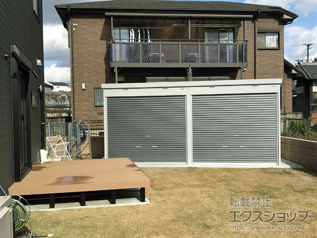 大阪府岸和田市ののウッドデッキ リウッドデッキ 200 施工例