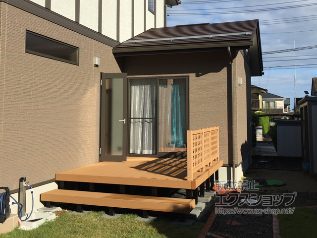 宮城県富谷市ののウッドデッキ リウッドデッキ 200 施工例