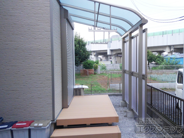 埼玉県北足立郡伊奈町ののテラス屋根 ヴェクターテラス R型 テラスタイプ 単体 積雪〜20cm対応 施工例