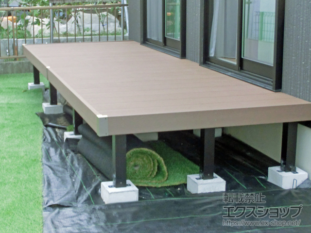 愛知県大府市ののウッドデッキ リウッドデッキ 200 施工例