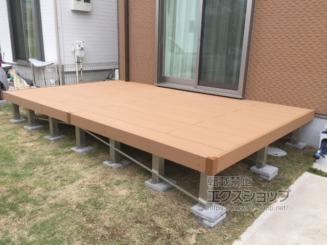 千葉県柏市ののウッドデッキ リウッドデッキ 200 施工例