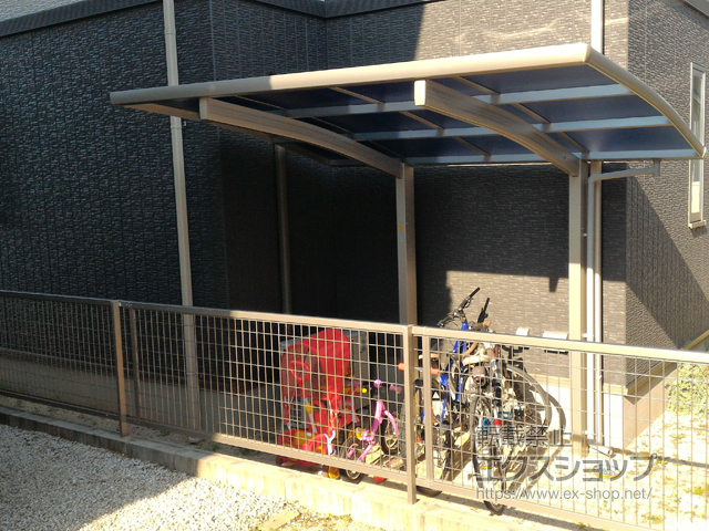 愛知県長久手市ののサイクルポート・駐輪場 プレシオスポート ミニ 積雪〜20cm対応 施工例