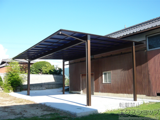 香川県観音寺市ののカーポート エフルージュ トリプル 積雪〜20cm対応 施工例