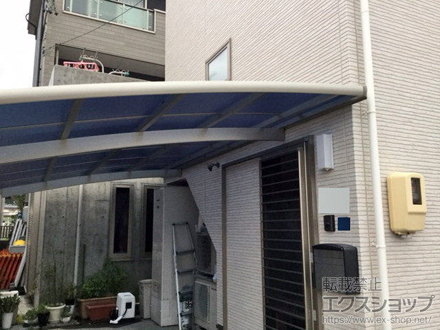 静岡県静岡市ののカーポート レイナベーカポートグラン　積雪〜20cm対応＋屋根ふき材補強部品（1セット） 施工例