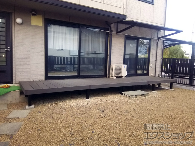 宮城県登米市ののウッドデッキ リウッドデッキ 200 施工例