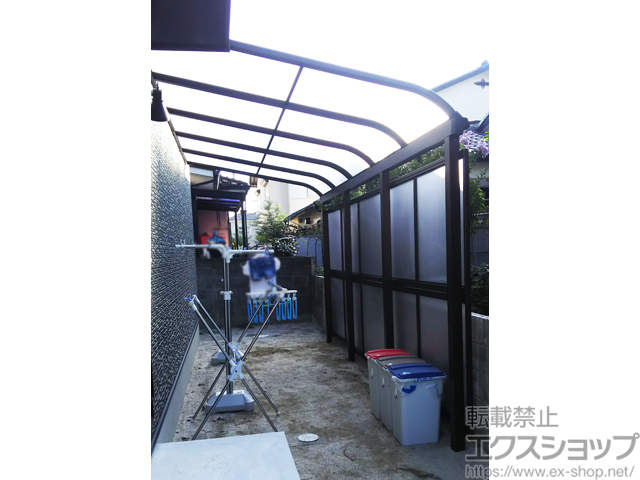 福岡県福岡市ののテラス屋根 ヴェクターテラス R型 テラスタイプ  単体 積雪〜20cm対応 施工例