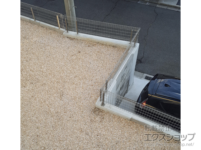 広島県広島市ののフェンス・柵 ユメッシュHR型 フリー支柱タイプ 施工例