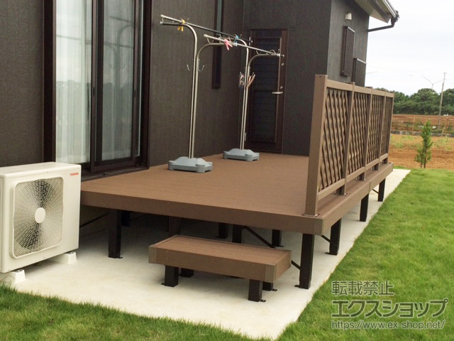 千葉県銚子市ののウッドデッキ リウッドデッキ 200 施工例