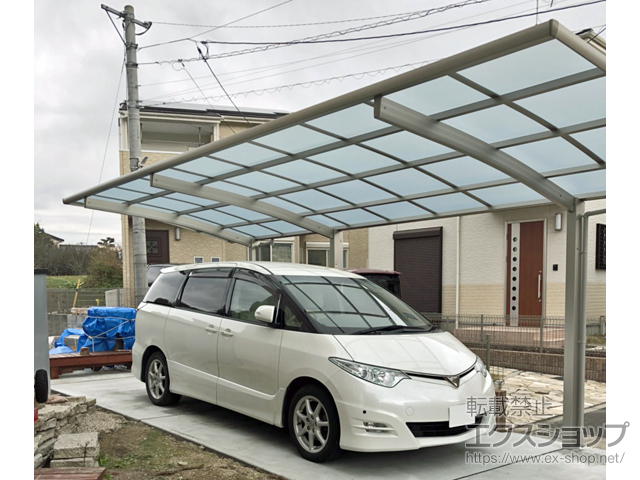 福岡県福岡市ののカーポート レイナポートグラン 延長　積雪〜20cm対応 施工例