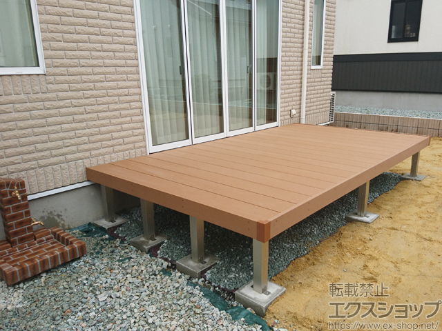 山形県天童市ののウッドデッキ マージウッドデッキ 施工例