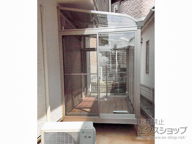 千葉県市川市ののテラス囲い・サンルーム サニージュ R型 床納まり ランマ無 積雪〜20cm対応 施工例
