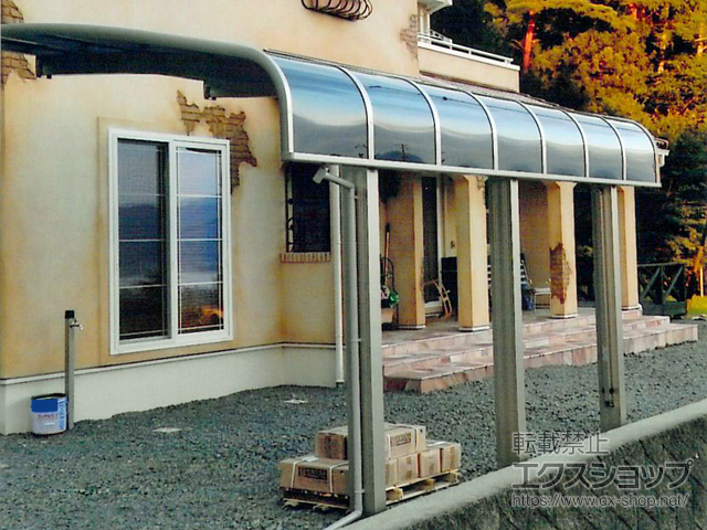 長野県岡谷市ののカーポート レイナキャップポートグラン50　積雪〜50cm対応 施工例