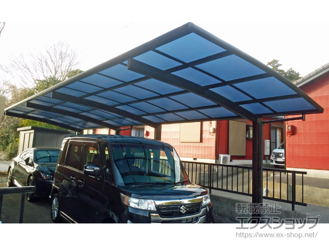 静岡県御前崎市ののカーポート レイナポートグラン 縦連棟　積雪〜20cm対応 施工例