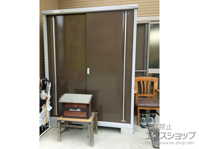 東京都東村山市のの物置・屋外倉庫 シンプリー 一般型 1520×905×1903 MJX-159EP-TB 施工例