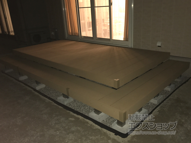 愛知県豊田市ののウッドデッキ リウッドデッキ 200 施工例