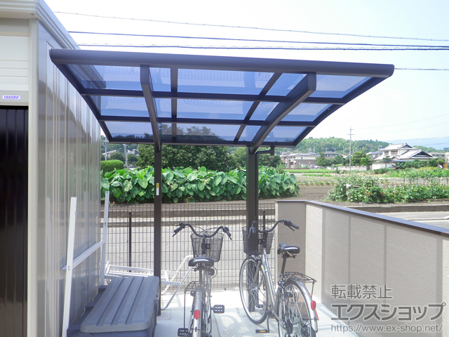 三重県津市ののサイクルポート・駐輪場 プレシオスポート ミニ 積雪〜20cm対応 施工例