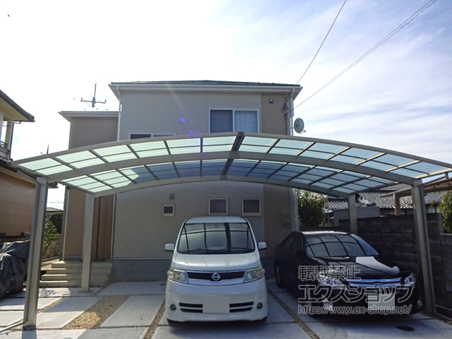 福島県福島市ののカーポート レイナトリプルポートグラン　積雪〜20cm対応 施工例