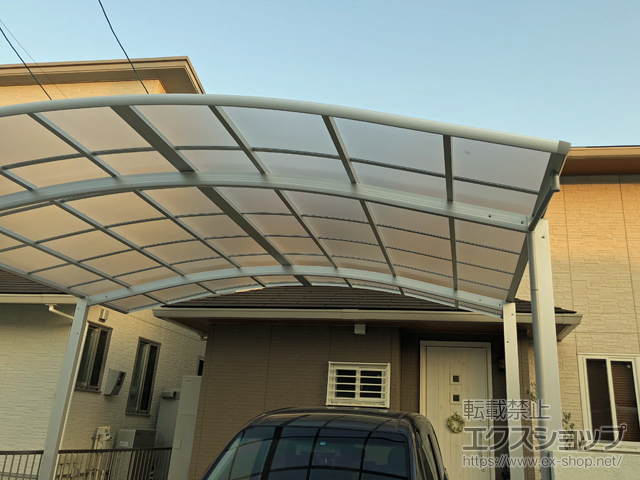 三重県三重郡朝日町ののカーポート レイナツインポートグラン　積雪〜20cm対応 施工例