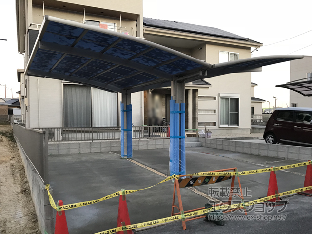 愛知県豊田市ののカーポート レイナポートグラン Y合掌　積雪〜20cm対応 施工例
