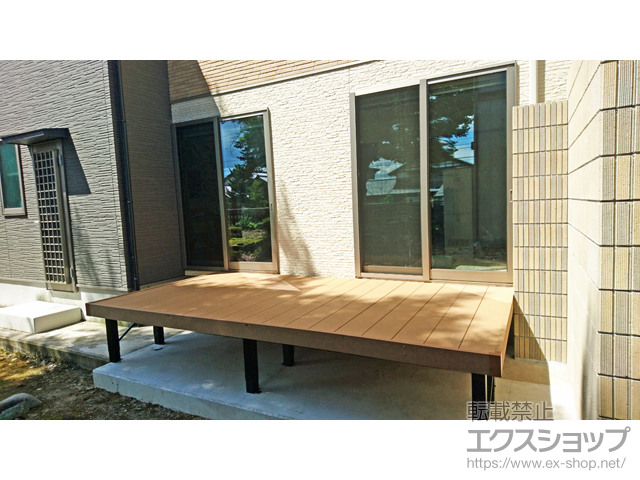 福井県福井市ののウッドデッキ マージウッドデッキ 施工例