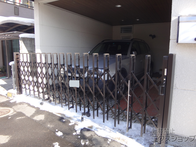 長野県長野市ののカーゲート トリップゲート RC型 ノンレール 片開き 41S 施工例