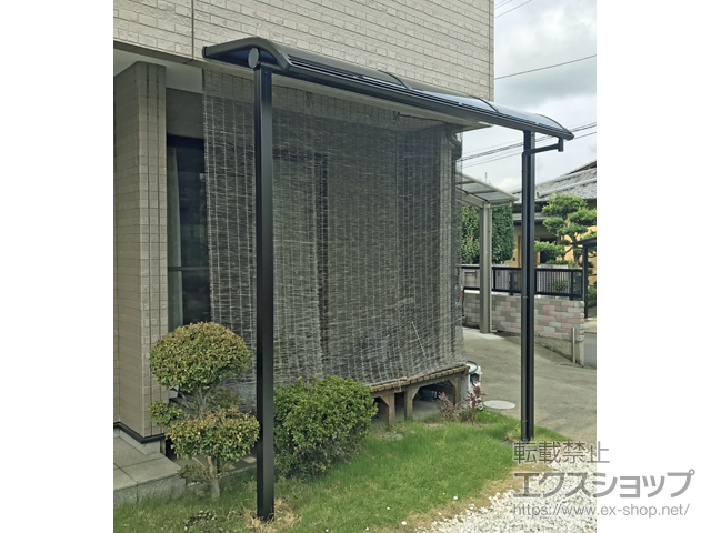 群馬県安中市ののテラス屋根 プレシオステラス R型 テラスタイプ 単体 積雪〜20cm対応 施工例