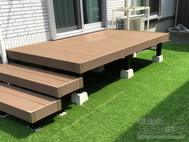 兵庫県朝来市ののウッドデッキ リウッドデッキ 200 施工例