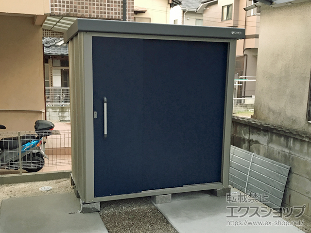福岡県福岡市のの物置・屋外倉庫 エスケーエイト SK8-70 一般型 1800×1200×1940 SK8-70-SB 施工例