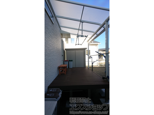 福岡県福津市ののウッドデッキ マージウッドデッキ 施工例